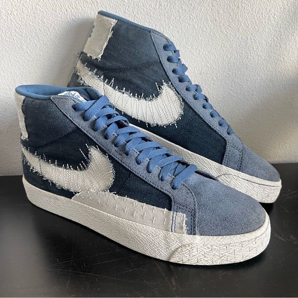 nike sb blazer mid sashiko navy